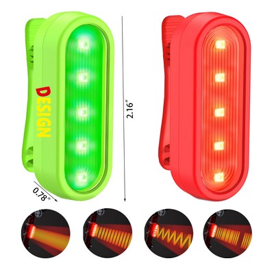 USB C Rechargeable 4 Light Led Safety Lights Bike Taillights Bicycle Rear Cycling Safety Flashlight