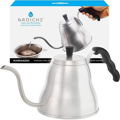 GROSCHE - Marrakesh Goosneck Kettle Stovetop - Stainless Steel Pour Over Coffee Kettle Stovetop