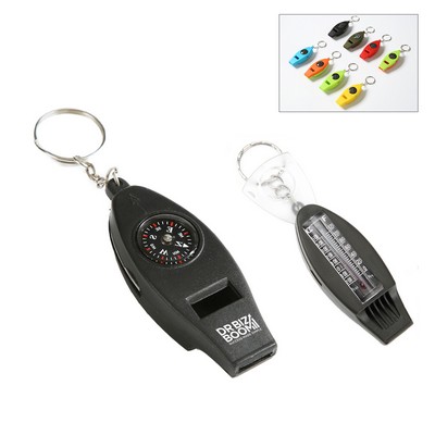 Keychain Whistle Thermometer Compass Magnifier