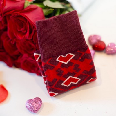 Sports VALENTINES Day Socks - Love-Inspired Performance for Active Feet - American Made