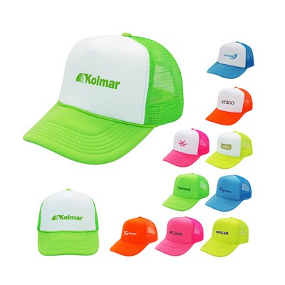 Neon Mesh Trucker Cap