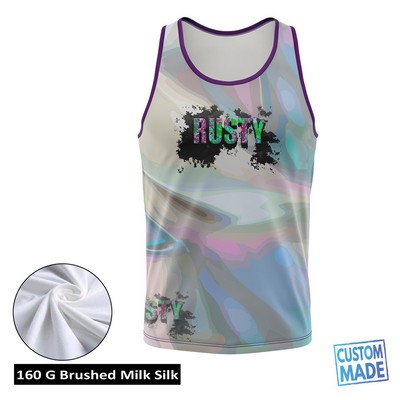 Unisex and Kids' Sublimation Classic Tank Top - 160G Brushed Milk Silk