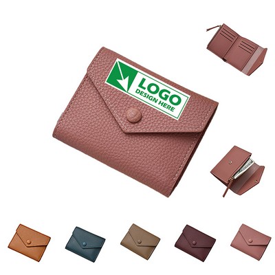 Credit Card Holder Purse with Zipper Coin Pocket