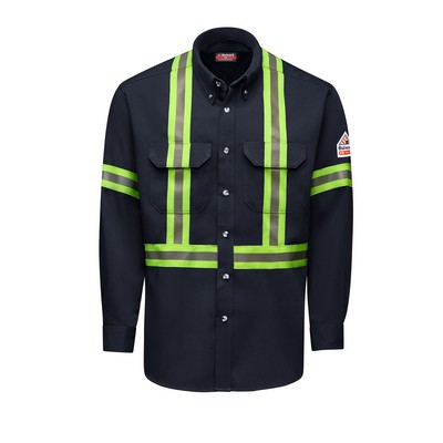 Bulwark Shirts - Men's Tecasafe Shirt W/Striping