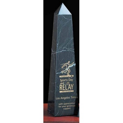 10" Black Marble Obelisk Award