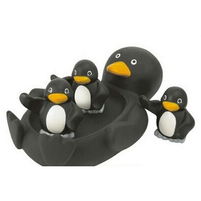 4 Pieces Rubber Penguin Big Family Toys