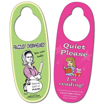 Door Hanger - 3x8 Laminated - 14 pt.