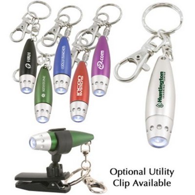 Bullet LED Flashlight Keychain