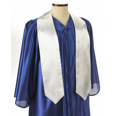 White 72" Graduation Stole