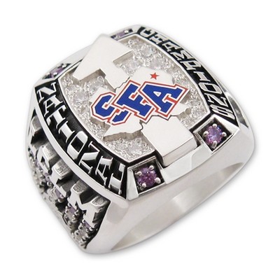 Championship Series Men's Jumbo All Metal Ring w/Baseball Shank