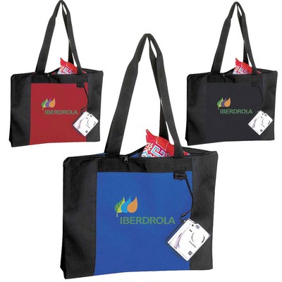 Poly Zipper Tote Bag (20"x15"x3")