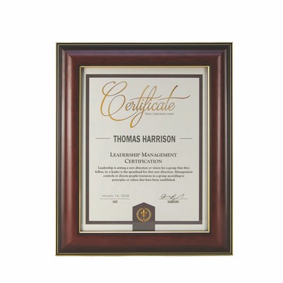 Executive Framed Certificate (14"x11-1/2")