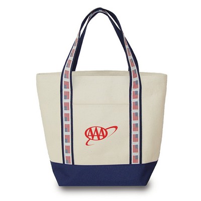 Medium Two-Tone Tote Stars & Stripes Bag