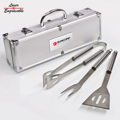 Deluxe 3 Piece BBQ Tool Set