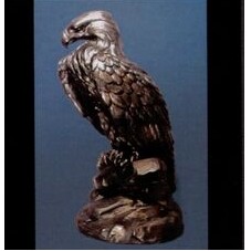 Classic Bronze Perched Eagle Monument Sculpture