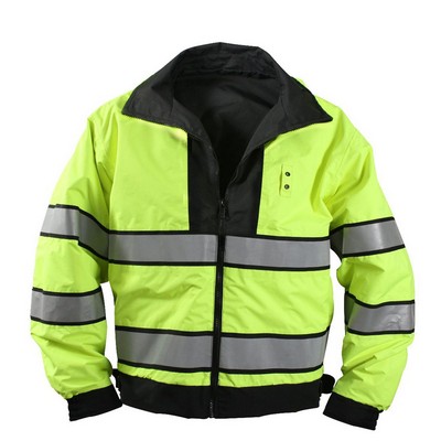 Reversible Hi-Visibility Forced Entry Yellow/ Black Uniform Jacket (2XL)