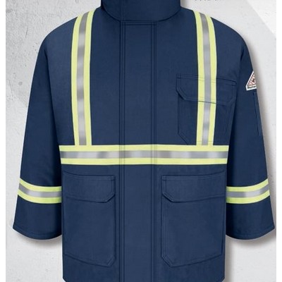 Bulwark™ Men's Parka w/CSA Compliant Reflective Trim - Navy Blue