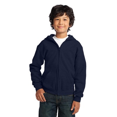 Gildan® Youth Heavy Blend™ Full-Zip Hooded Sweatshirt