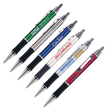 Aztec II Ball Point Pen with Chrome Trim (Screen Print)