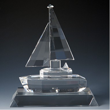 Crystal Boat Set