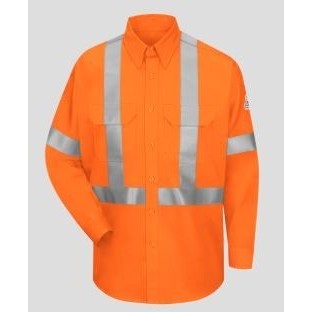 Bulwark® Men's 6 Oz. Uniform Shirt w/CSA Reflective Trim