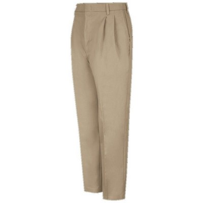 Red Kap™ Men's Touchtex™ Pleated Twill Slack Pants - Khaki Tan