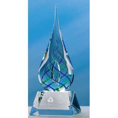 Blue/Green Teardrop Award