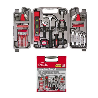 Apollo Tools 53 Piece Household Tool Kit