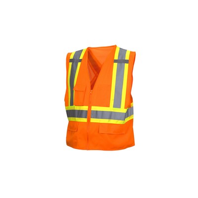 Pyramex Lumen-X Class 2 X-Back Two-Tone Surveyor Safety Vest