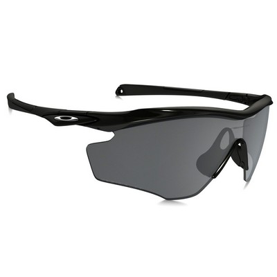 Oakley® M2 Frame XL Sunglasses - Polished Black w/ Black Iridium Polarized Lens