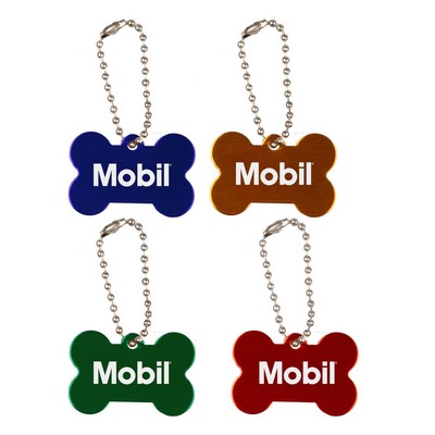 Aluminum Pet Tag w/Short Ball Chain