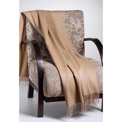 Camel Tan Alpaca Throw Blanket