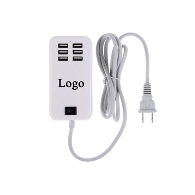 Universal 6 Multi-Port USB Charger