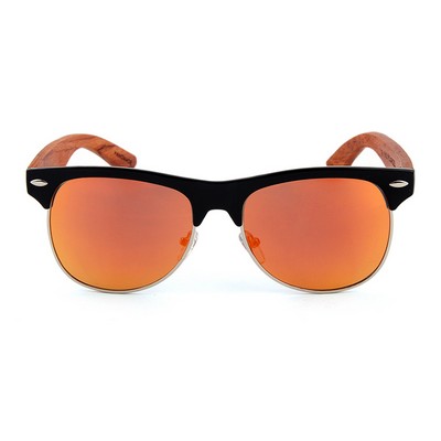 Wooden Series Ebony, Zebra, Rosewood Classic RetroShade Sunglasses (SELWAY)