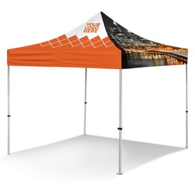 10'x10' V4 Aluminum Frame Pop Up w/Full Color Dye Sublimated Top