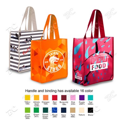 360 Degree Full Color 5 oz Cotton Canvas Tote Bag 13"x15"x10"