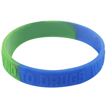 Segment Embossed Silicone Wristband