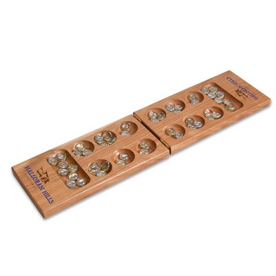 Wood Mancala Game Set w/Gems