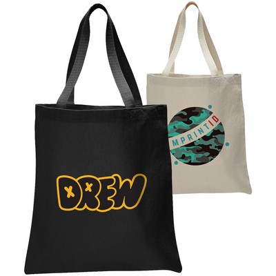 12 Oz. Heavyweight Canvas Tote Bag w/Zipper (15" x 16")