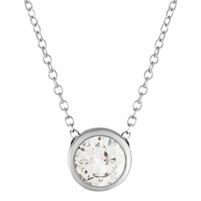 Jilco Inc. 1 Carat Diamond Bezel Necklace