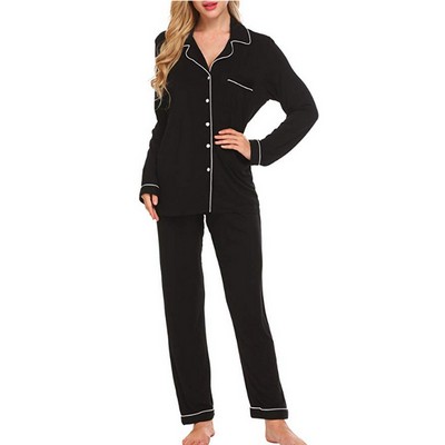 Women's Pajama Sets Long Sleeve Button Down Sleepwear