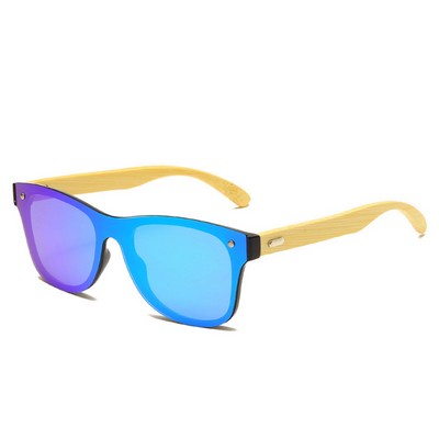 Bamboo Wood Arms Sunglasses