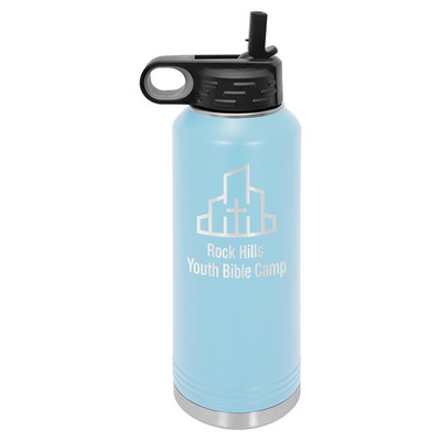 40 Oz. Light Blue Polar Camel Water Bottle