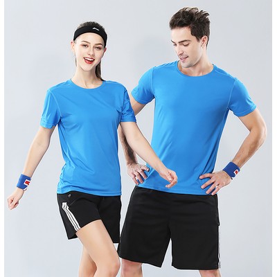 Sports Running Workout Quick Dry Polyester T-Shirts