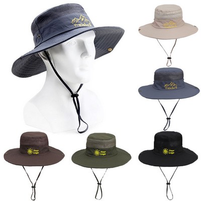 Embroidery Breathable Mesh Boonie Hat