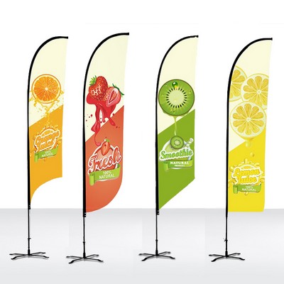 13' Double-Sided Standard Advertising Flag in Full Color