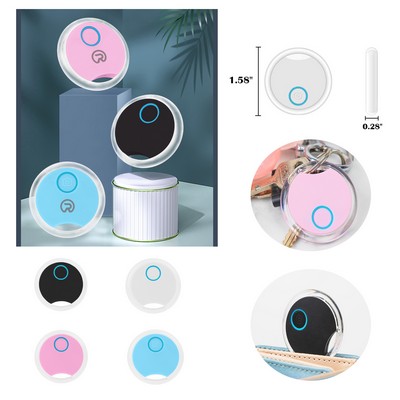 Round-Shaped Wireless Smart Wireless Tracker Anti-Lost Device Keychain Key Finder