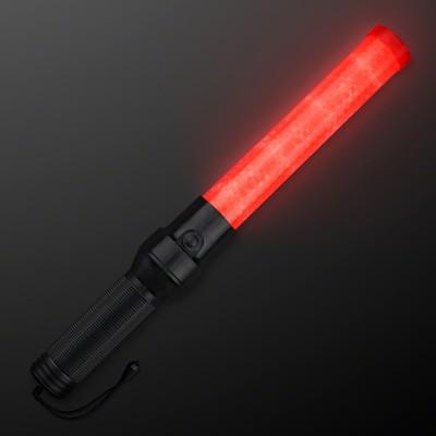 Traffic Safety Light Wand 16" LED Red Baton - BLANK