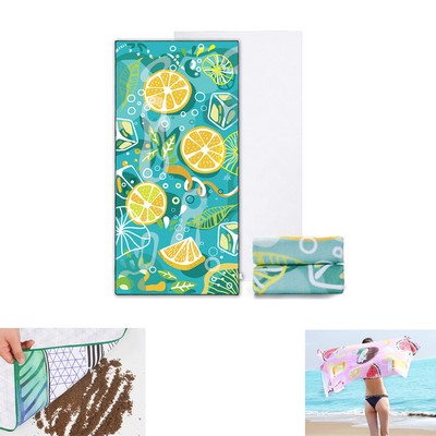 30"x 60" Microfiber Beach Towel Oversized