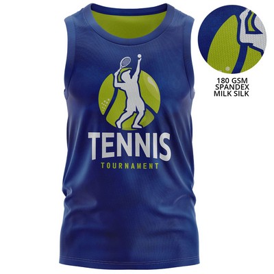 Youth 180 GSM Spandex Milk Silk Sublimation Sleeveless Tank Tops